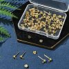 40Pcs 304 Stainless Steel Ball Post Stud Earring Findings STAS-FS0001-76G-7