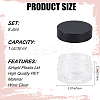 8Pcs Transparent Plastic Empty Portable Facial Cream Jar CON-CP0001-015B-2