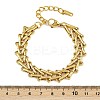 304 Stainless Steel Link Chain Bracelets for Women BJEW-C113-01G-5