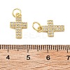 Brass Micro Pave Cubic Zirconia Pendants X1-KK-C092-21D-G-3