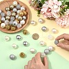 50Pcs 10 Styles Transparent Resin Rhinestone Graduated Beads RESI-YW0004-41-5