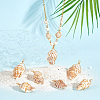 10Pcs Natural Conch Shell Big Pendants FIND-BBC0003-11-4