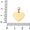304 Stainless Steel Pave Natural White Shell Heart with Initial Slice Pendants STAS-R168-25G-Y-3