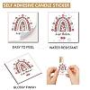 80Pcs 8 styles Paper Lip Balm Adhesive Label Stickers STIC-WH0026-007-3