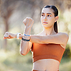 32Pcs 2 Colors Word Silicone Cord Bracelets Set Wristband BJEW-GF0001-17-5