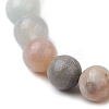 8MM Round Natural Flower Amazonite Beaded Stretch Bracelets BJEW-JB10217-03-4