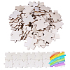 60Pcs Unfinished Wood Puzzle Cutout DIY-GL0005-44-1