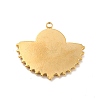 Ion Plating(IP) 304 Stainless Steel Pendant Cabochon Settings STAS-I197-002G-3