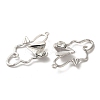 Glass Paper Plane Pendant PALLOY-K001-075P-3