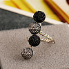 Round Alloy Open Cuff Rings for Women FS-WG47205-02-1