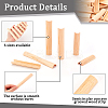 40Pcs 6 Style Pinewood Wooden Holder DIY-OC0010-15-4