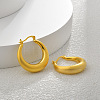 Brass Ring Hoop Earrings EJEW-Q391-10G-1