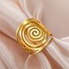 304 Stainless Steel Adjustable Cuff Rings LS-RJEW-L129-05G-2