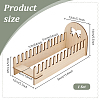 Hollow Bowknot Wooden Display Stands for Cards Holder ODIS-WH0031-03-3