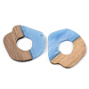 Opaque Resin & Walnut Wood Pendants RESI-S389-050A-C01-2
