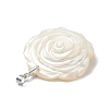 Natural White Shell Pendants BSHE-E029-03P-01-4