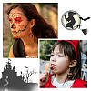  2Pcs 2 Style Halloween Teardrop Pendant Silicone Molds DIY-TA0004-99-8