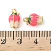 Brass Enamel Charms KK-C110-17A-01G-3