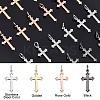 24Pcs 4 Colors Brass Pendants KK-PH0003-77-6