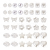 Biyun 500Pcs 10 Style ABS Plastic Imitation Pearl Beads KY-BY0001-02-16