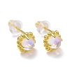 925 Sterling Silver Stud Earrings LS-EJEW-M202-02G-1