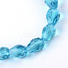 Transparent Glass Bead Strands X-GLAA-R024-6x8mm-11-2