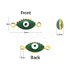 50Pcs Brass Enamel Connector Charms KK-CJ0001-81-2