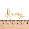 Bowknot Brass Leverback Earrings EJEW-A150-04A-G-5