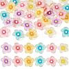 30Pcs 6 Colors Transparent Resin Cabochons RESI-TA0004-45-1