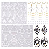 2Pcs Geometry Silicone Pendant Molds DIY-TA0010-04-1
