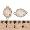 Natural Rose Quartz Faceted Oval Links G-B126-05G-02-3