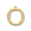 Rack Plating Brass Micro Pave Cubic Zirconia Pendant KK-H449-76G-16-1