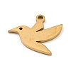Golden Plated 304 Stainless Steel Pendants STAS-L271-01G-01-2