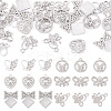 24Pcs 6 Styles Alloy Crystal Rhinestone Pendants FIND-TA0006-20P-1