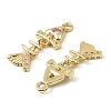 Brass Micro Pave Cubic Zirconia Pendants LS-KK-C107-16G-2
