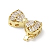 Brass Micro Pave Cubic Zirconia Pendants KK-A236-21G-01-2