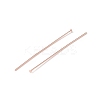 Brass Flat Head Pins KK-WH0058-03D-RG-2
