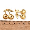 304 Stainless Steel Cherry Stud Earrings EJEW-L304-02G-5