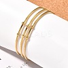Fashion 304 Stainless Steel Cuff Bangles Torque Bangles X-BJEW-H473-01G-5