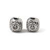 Brass Clear Cubic Zirconia Beads KK-D106-09P-1