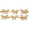 Alloy Alligator Hair Clips PW-WG08715-03-1