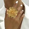 Elegant Middle Eastern Style Flower Iron Cuff Rings for Wedding Party RY8475-2