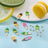 Summer Theme Alloy Enamel Pendants ENAM-YW0002-86G-6