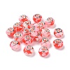 Transparent Resin European Rondelle Beads RPDL-P005-01P-02-1
