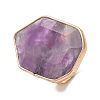 Natural Amethyst Finger Rings RJEW-G332-01C-G-2
