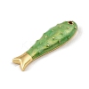 Brass Enamel Pendants KK-CBAF17A-06G-03-2