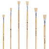 6Pcs 6 Styles Bristle Hair Painting Brush AJEW-WR0003-75-1