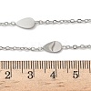 304 Stainless Steel Link Chain Necklaces for Women Men NJEW-K292-01J-P-5