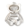 Brass with Cubic Zirconia Pendants KK-K340-01P-01-2