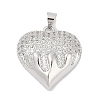 Brass Micro Pave Cubic Zirconia Pendants KK-A241-14A-P-1